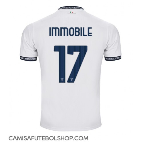 Camisa de time de futebol Lazio Ciro Immobile #17 Replicas 3º Equipamento 2023-24 Manga Curta